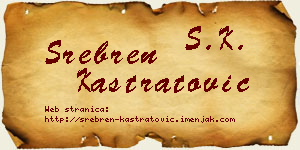 Srebren Kastratović vizit kartica